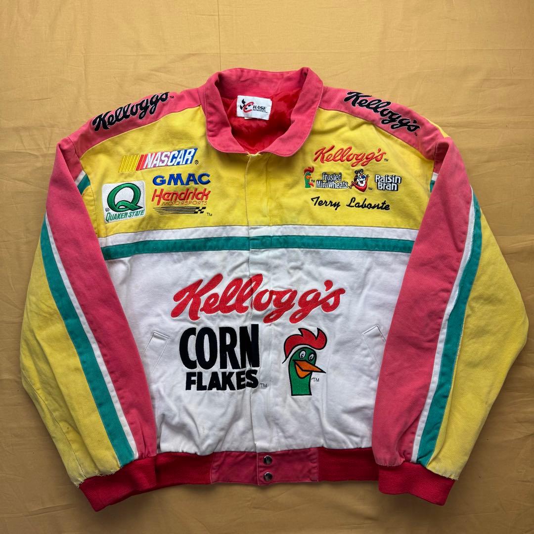 CHASE AUTHENTICS NASCAR ケロッグ レーシングジャケットL