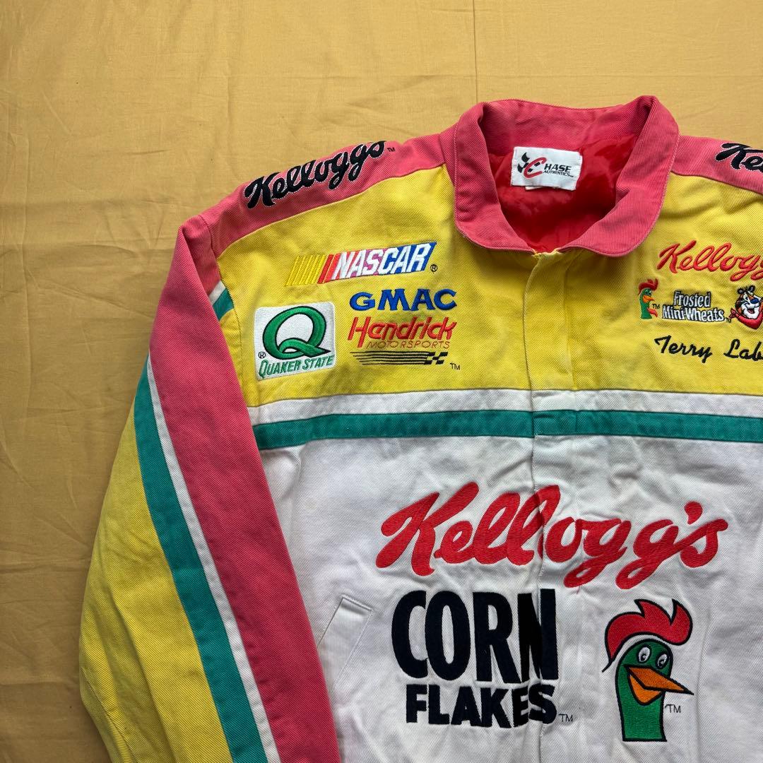 CHASE AUTHENTICS NASCAR ケロッグ レーシングジャケットL