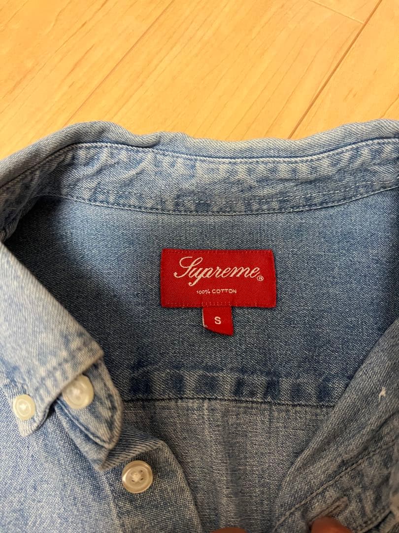 トップス Supreme Small Box Twill Shirt \"Denim\"