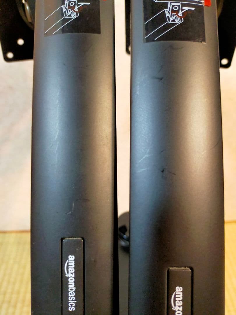 Amazonbasicデュアルモニターアーム エルゴトロン