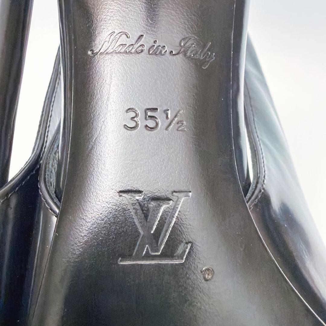 ルイヴィトン パンプス 22〜22.5cm ブラック パテントレザー ハイヒール