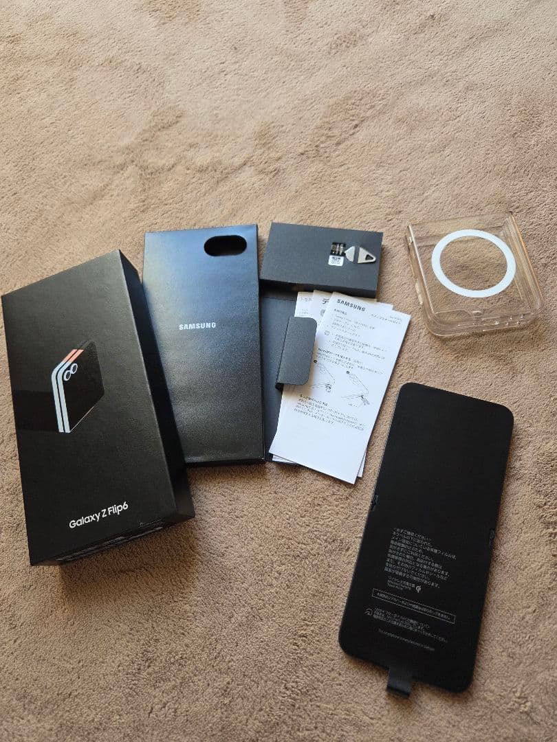 国内版 Galaxy flip6 本体 限定カラー 保護ケース付