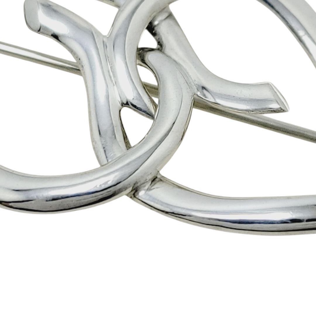 【美品】Tiffany&Co. ダブルリーフ ブローチ スターリング 925