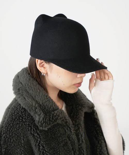 BODY SONG.　EAR WOOL CAP　猫耳 キャップ