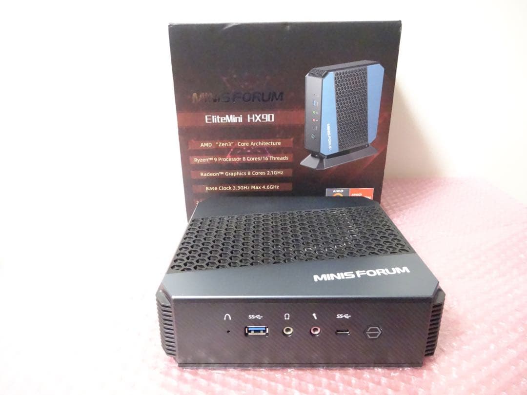 ミニPC MINISFORUM HX90 Ryzen9 5900HX 16GB 512GB