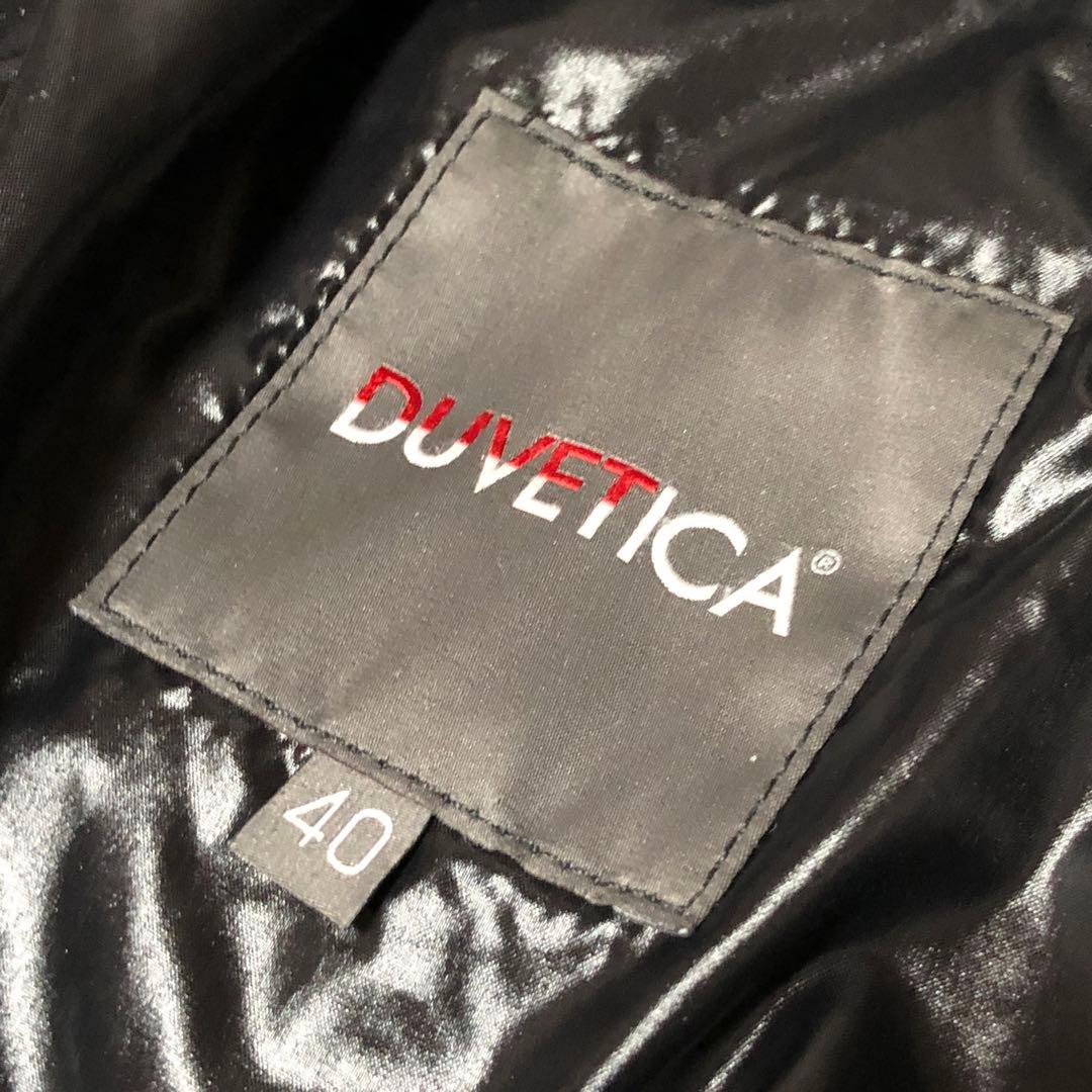 未使用級　デュベティカ　ダウンコート　corcira　ラクーンファー　黒　40