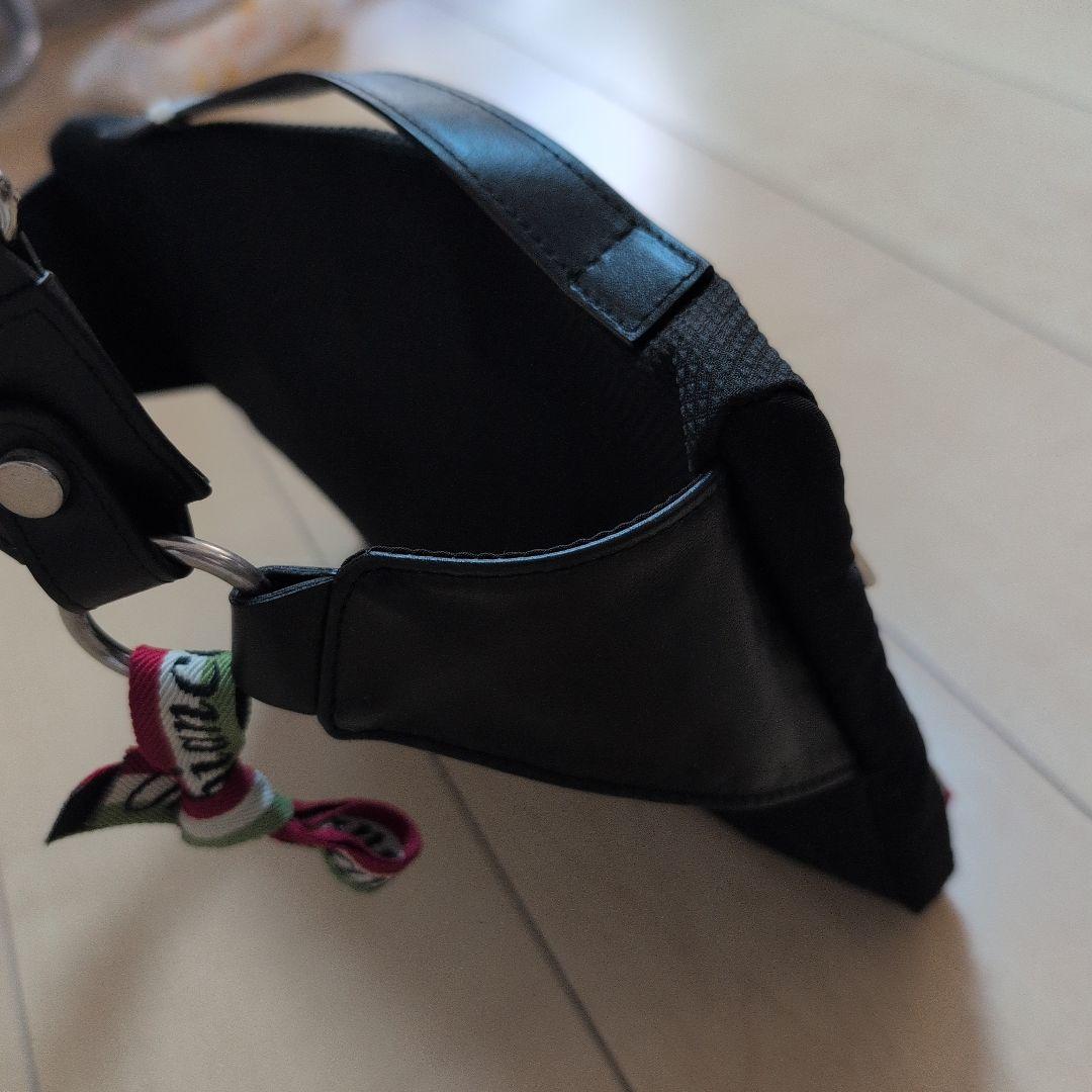 【新品・タグ付】Orobianco メンズ ブラック ボディバッグ 保存袋付