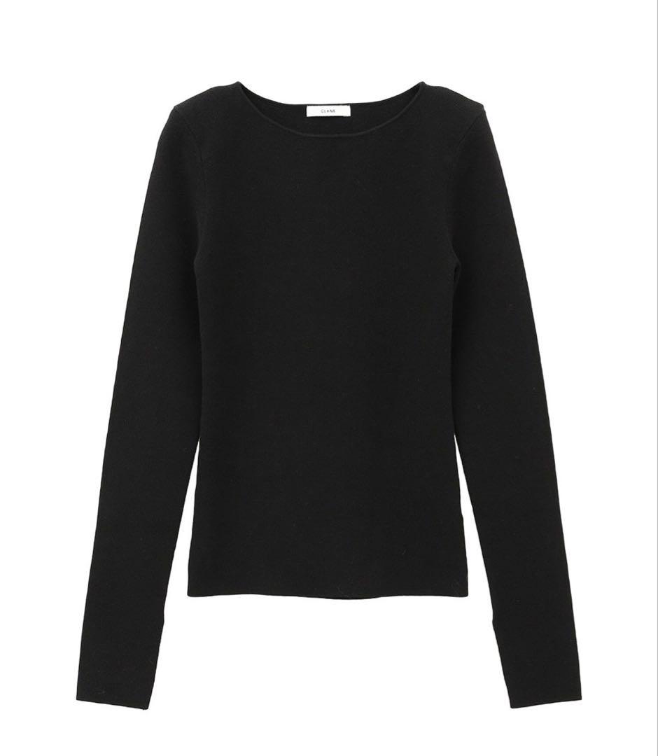 ま*ゆ様 美品 CLANE SHOULDER PADS KNIT TOPS 25