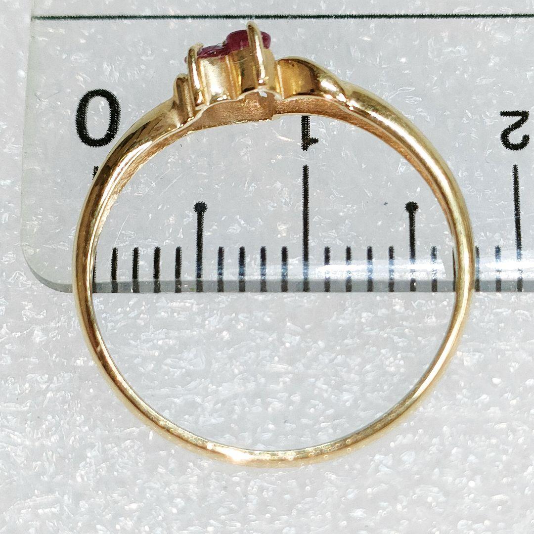 K18 ルビーリング 指輪