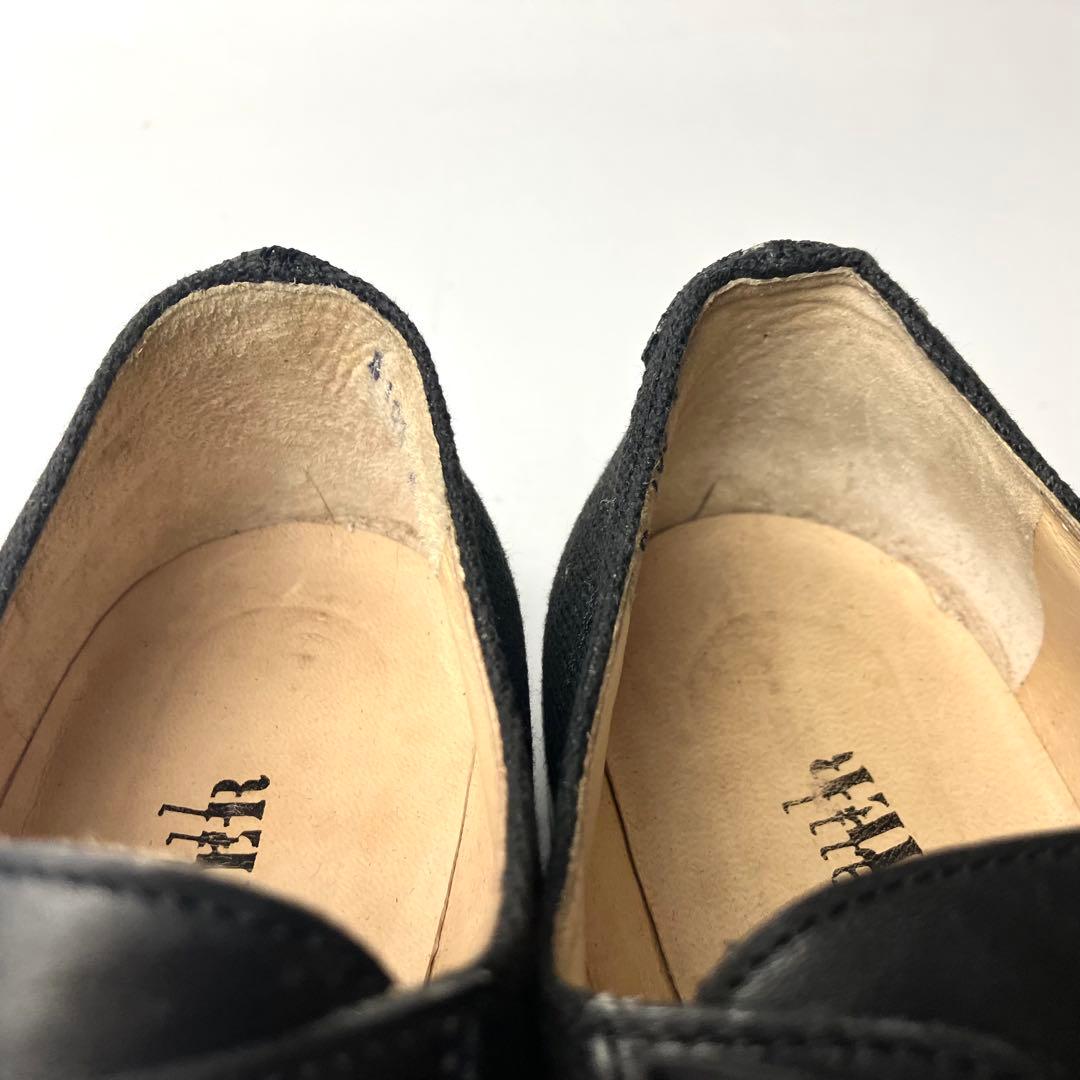 【良品】ジャンポールゴルチエ　オックスフォード　レースアップシューズ　黒　23