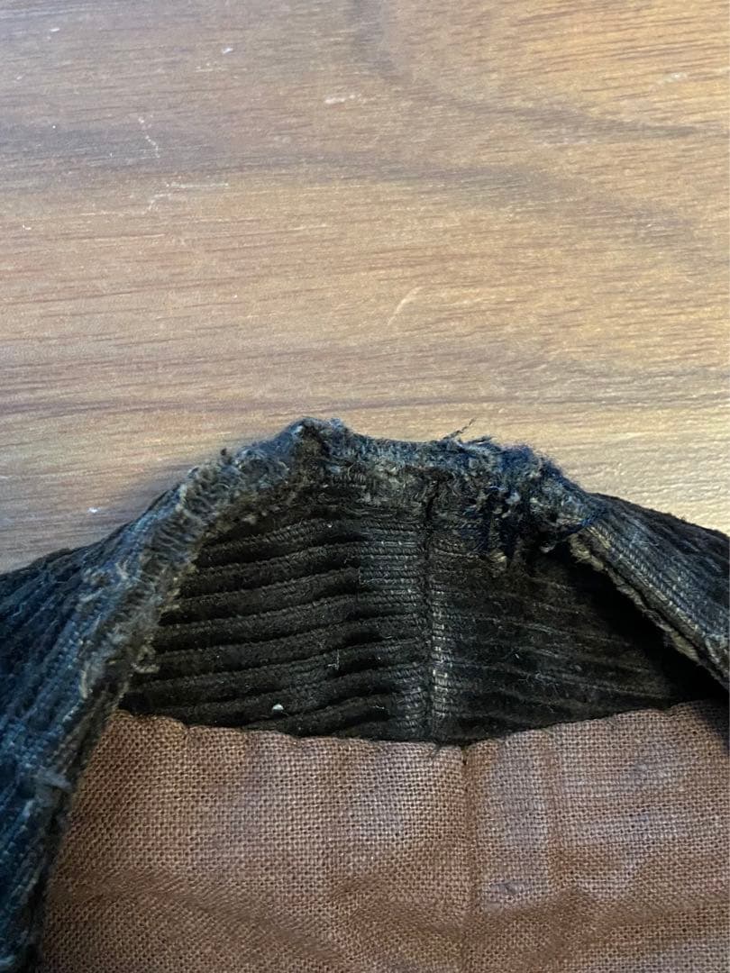 〜1940s フランス　コーデュロイ　ベスト　ブラウン