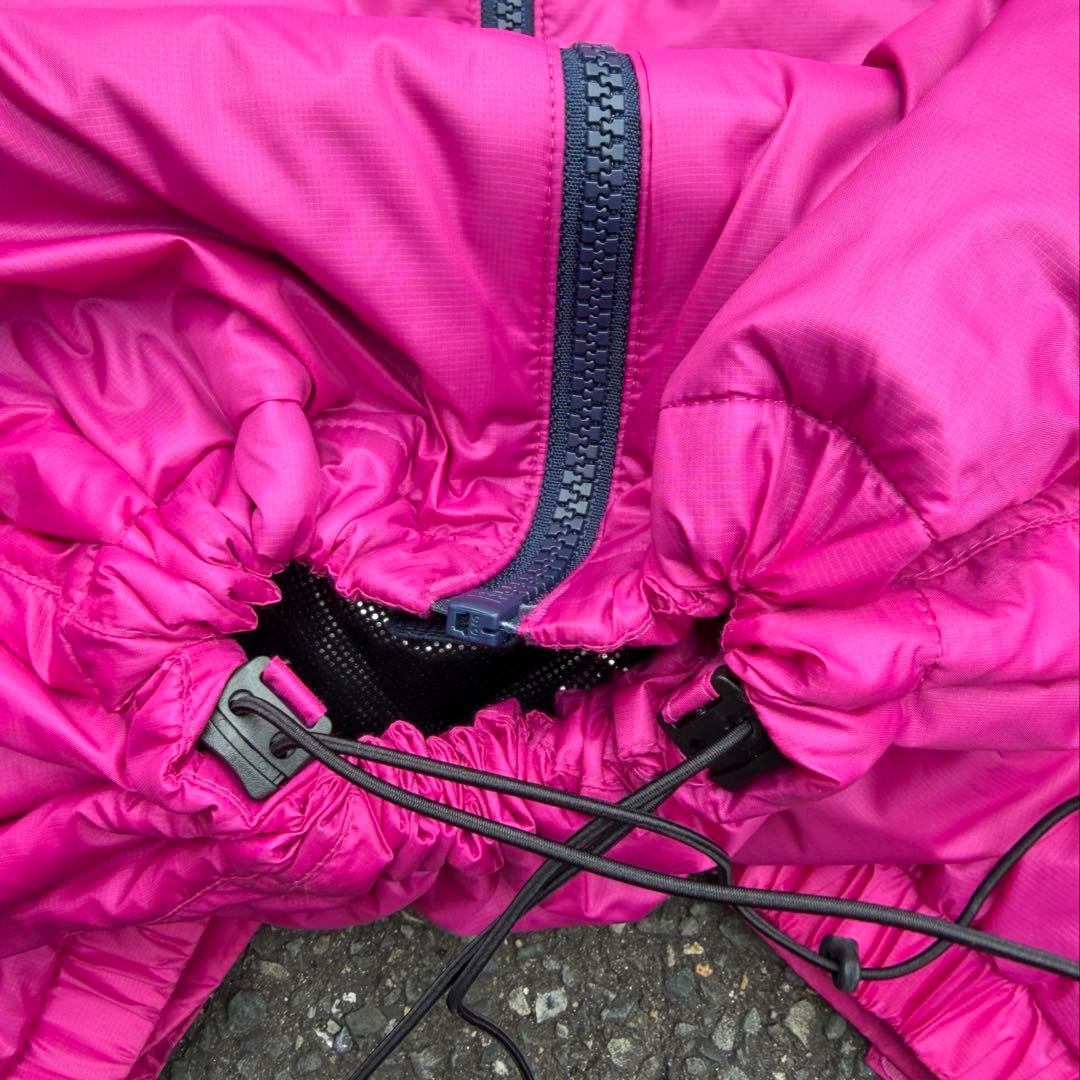 コロンビア hooded puffer jacket pink テック city