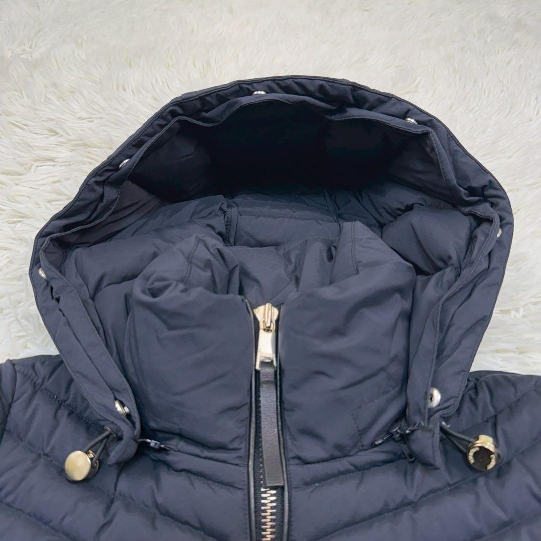 極美品✨ トミーヒルフィガー ロングダウンコート ゴールド金具 XS フード