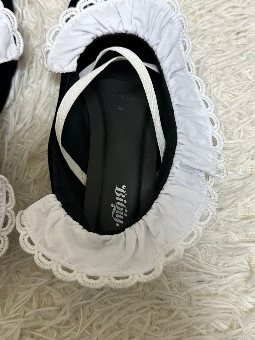 正規品bibiy B. LACE BALLERINAS BLACK