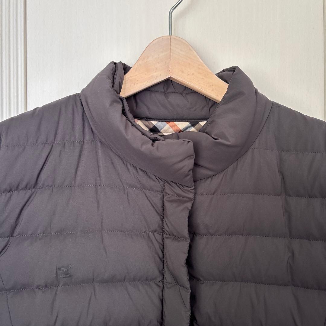 １回使用　難あり　DAKS ダックス　ハウスチェック柄　上質ダウンコート L❣️