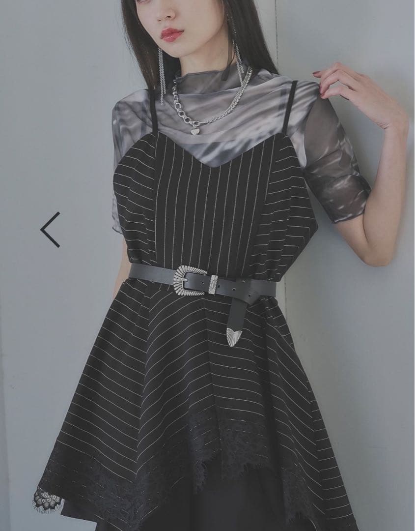 【新品•タグ付】HARE レースドッキングキャミビスチェ ブラック 黒 •完売品