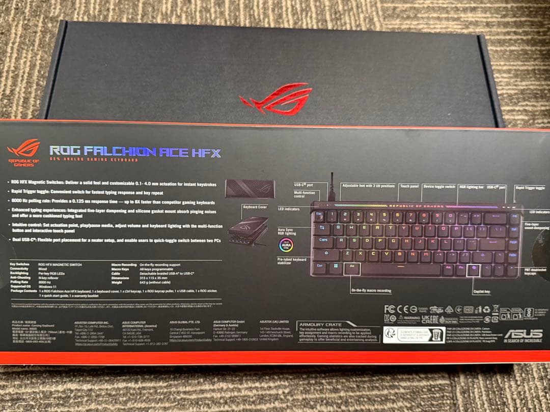 キーボード ROG FALCHION ACE HFX GAMING KEYBOARD