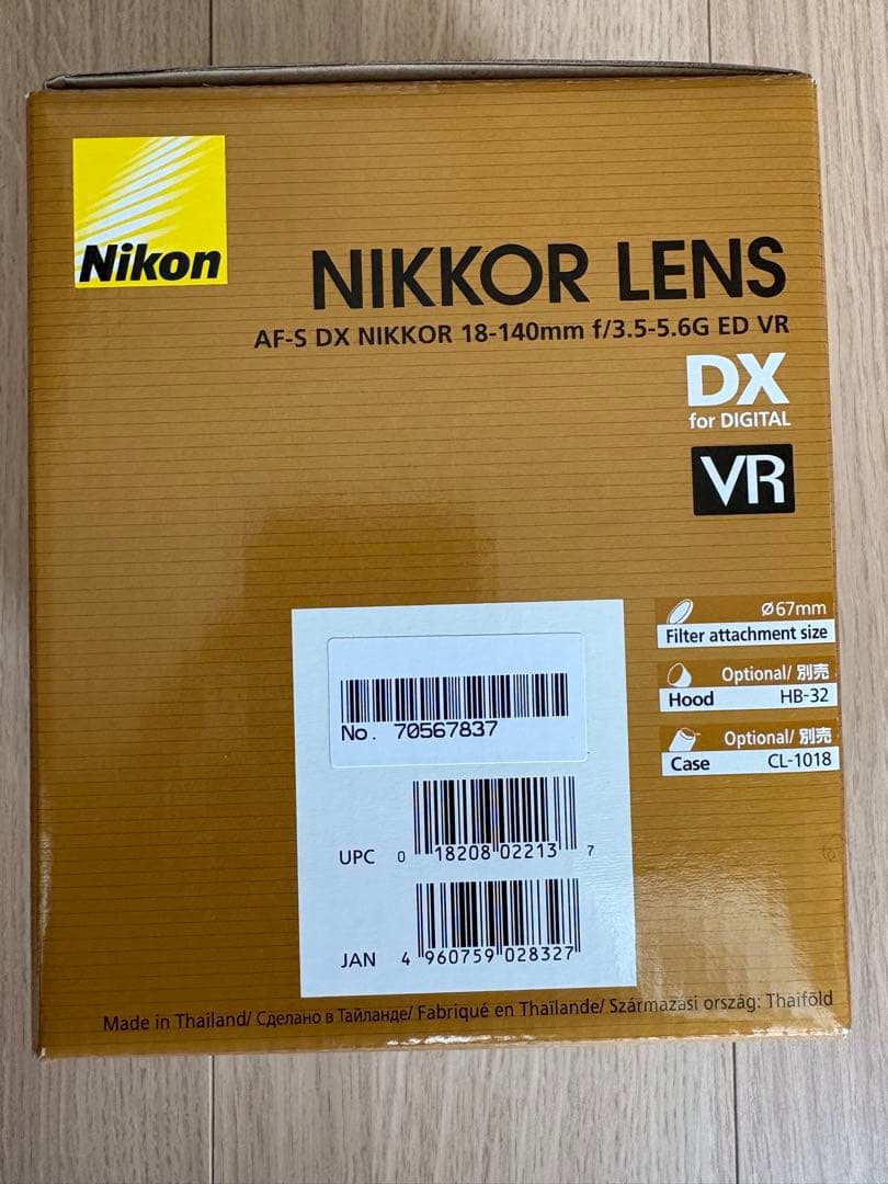 レンズ(ズーム) Nikon AF-S DX NIKKOR 18-140mm VR