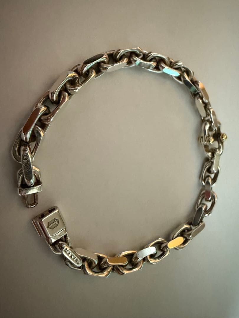 Tiffany メイカーズ ナロー チェーン ブレスレット シルバー