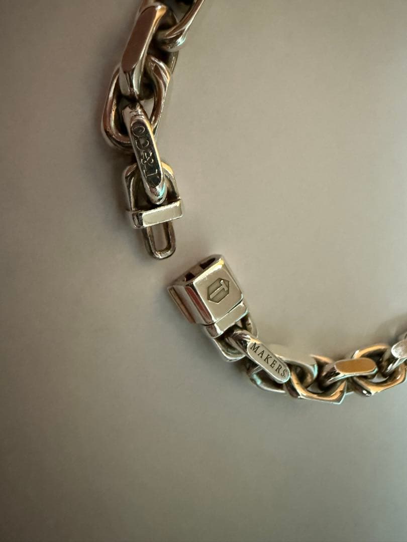 Tiffany メイカーズ ナロー チェーン ブレスレット シルバー