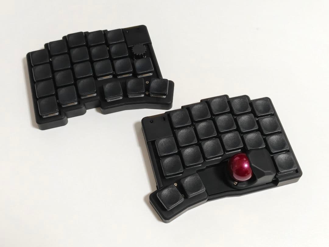 Glove43tb 完成品 低背トラボ ロープロファイル 無線接続 ブラック