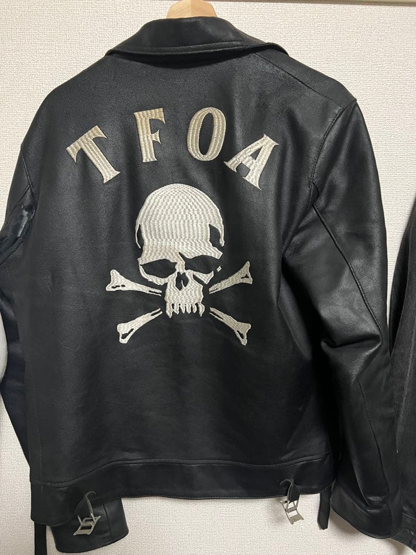 CROWS ライダースジャケット ホワイト 40