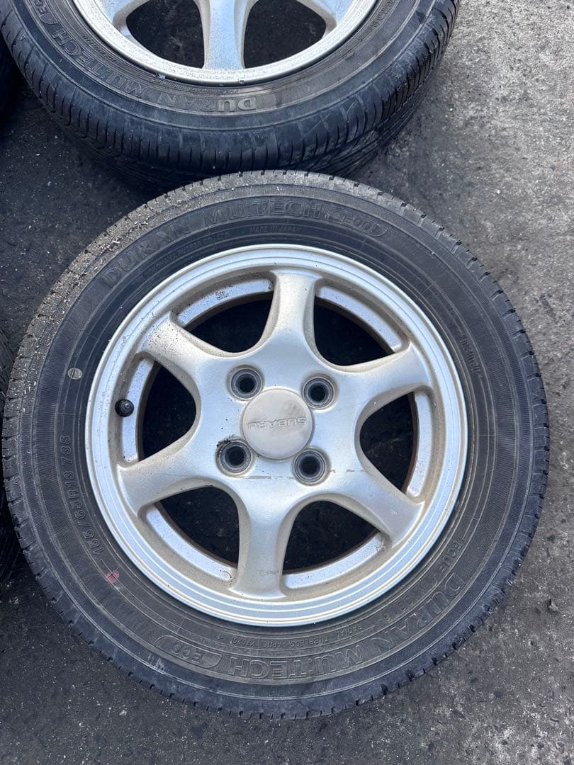 スバル　純正　アルミ　ホイールタイヤ　4本　セット　155/65R13