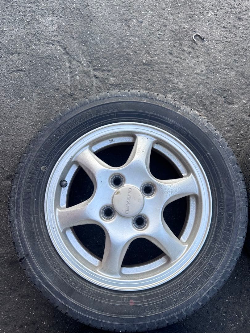 スバル　純正　アルミ　ホイールタイヤ　4本　セット　155/65R13