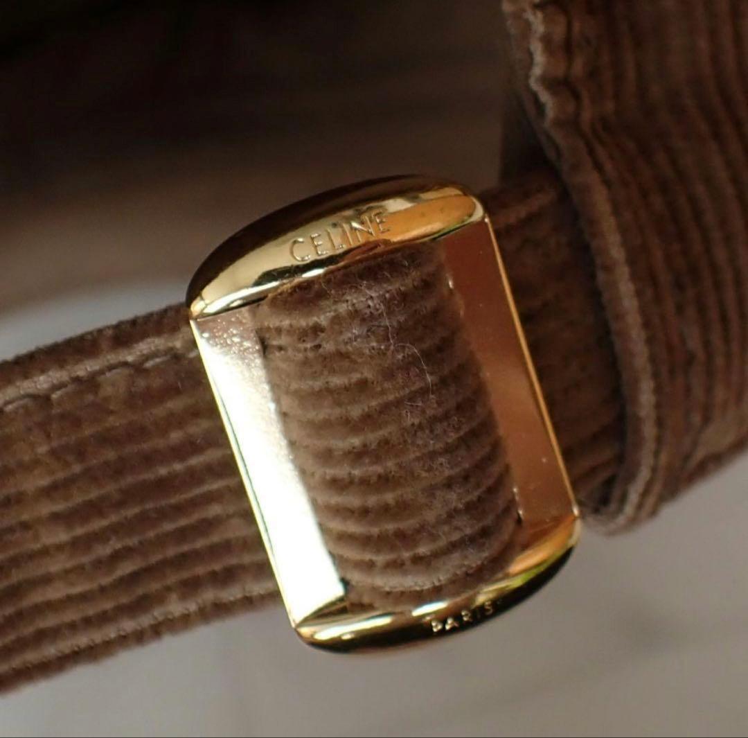 セリーヌ トリオンフコーデュロイ ベースボールキャップ