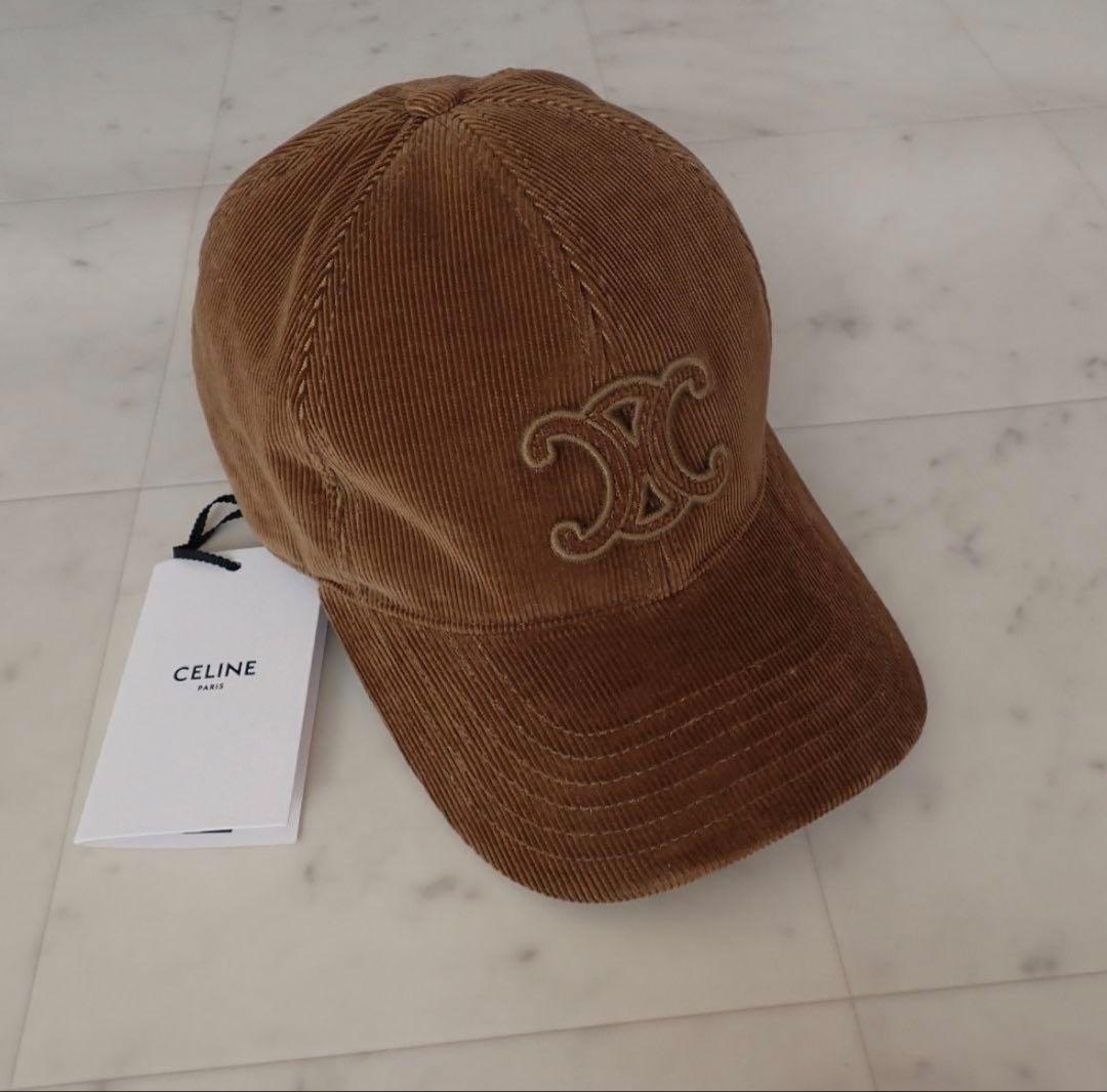 セリーヌ トリオンフコーデュロイ ベースボールキャップ