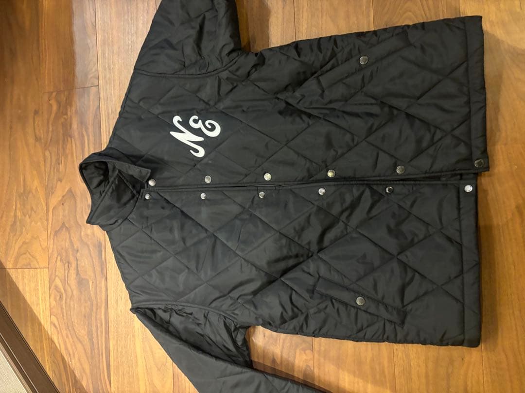 NEW ERA ブラック キルティング中綿ジャケット L