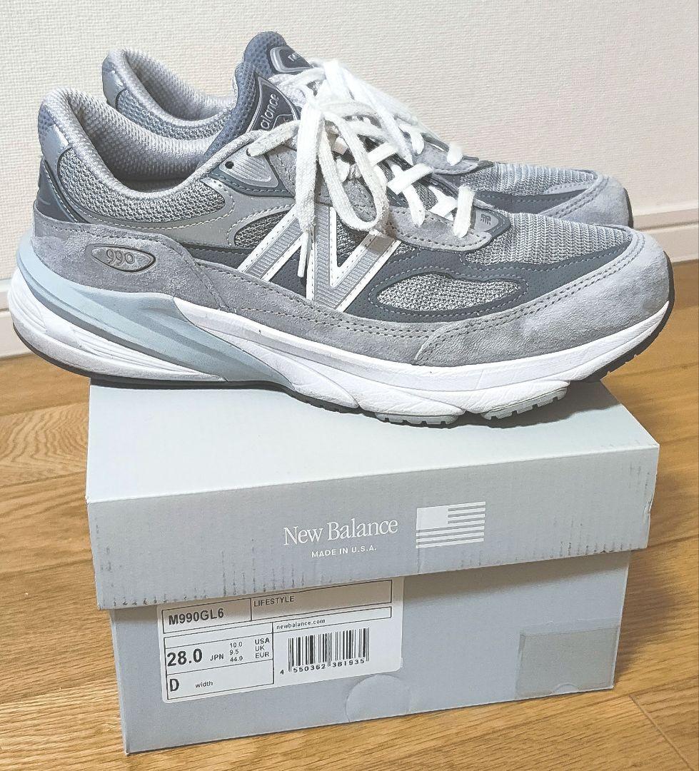 New Balance 990 V6 28cm グレー