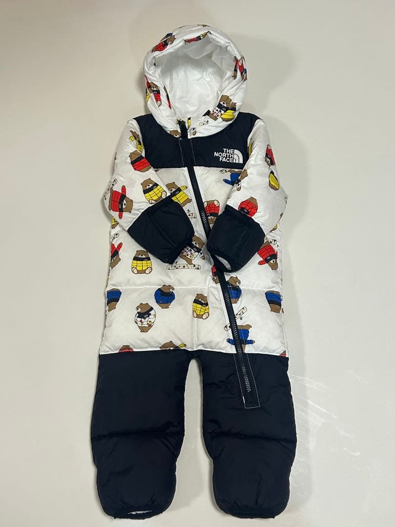 THE NORTH FACE クマ柄ロンパース 12-18