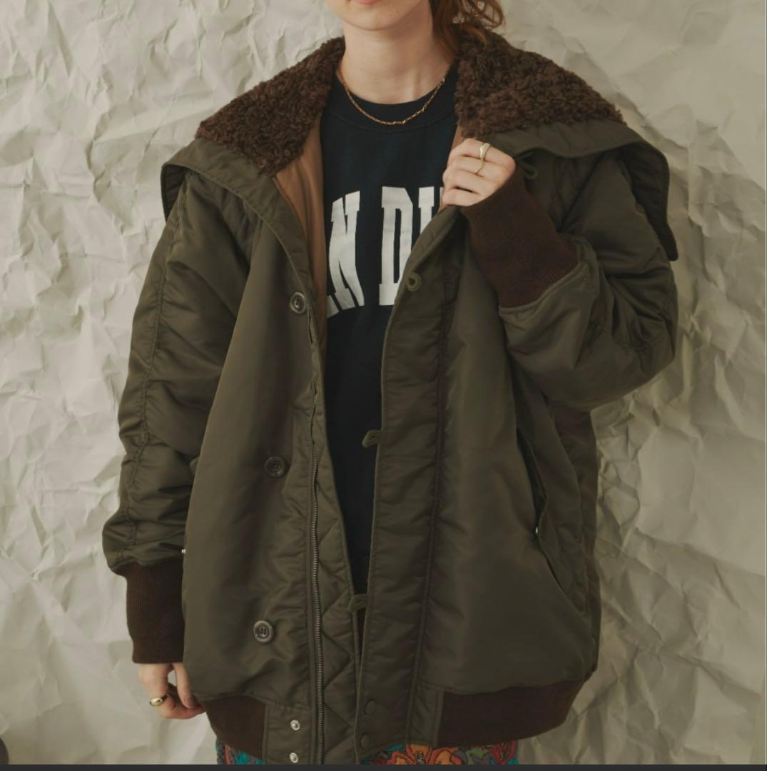 unitage 2wayミリタリーブルゾン カーキ