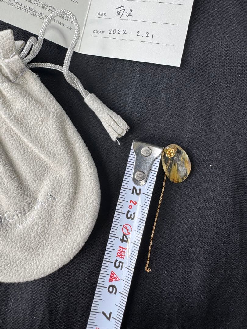 【美品】MONAKA jewelly ゴールデンルチルピアス(片耳用)