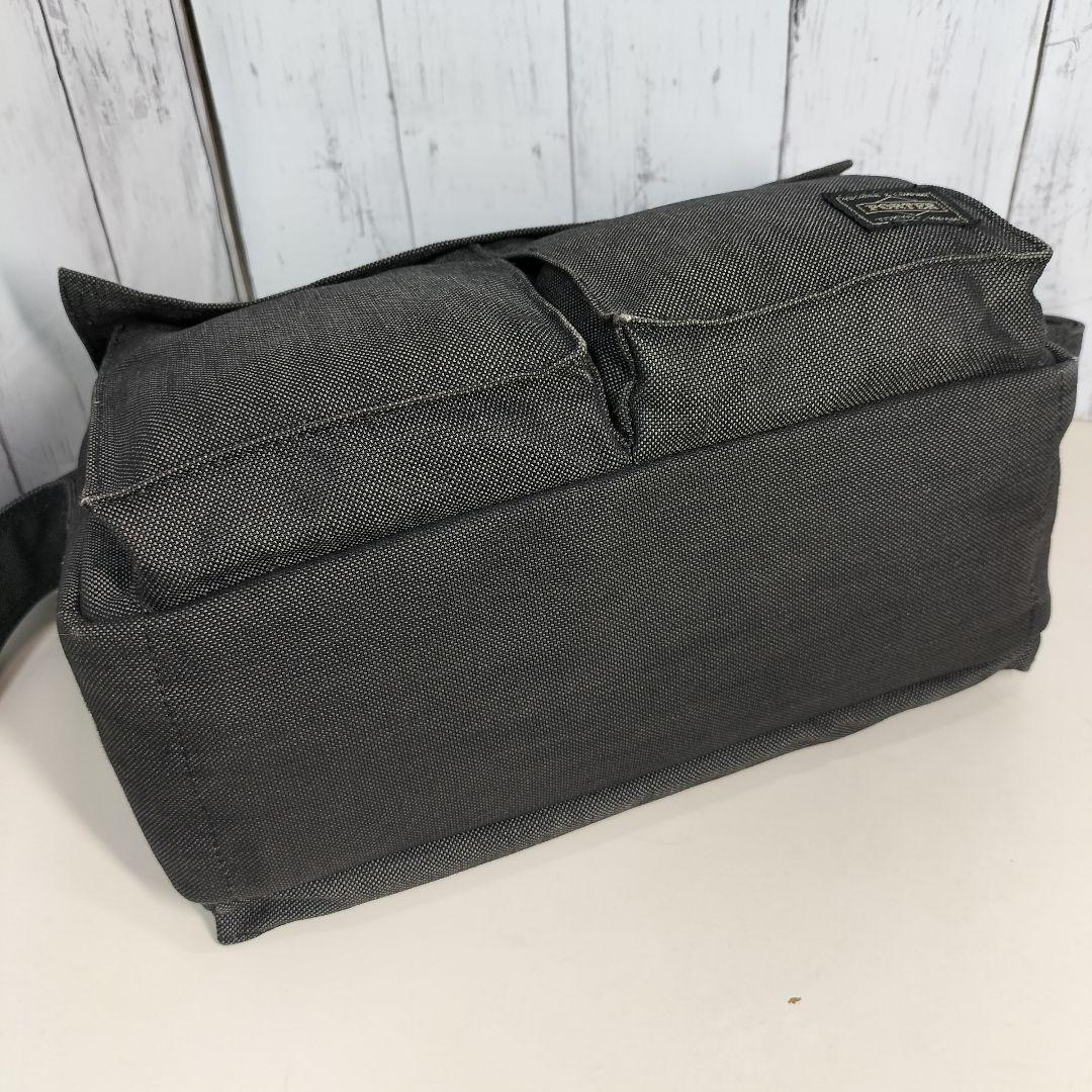 ✨美品✨ ポーター メッセンジャーバッグ スモーキー キャンバス 黒