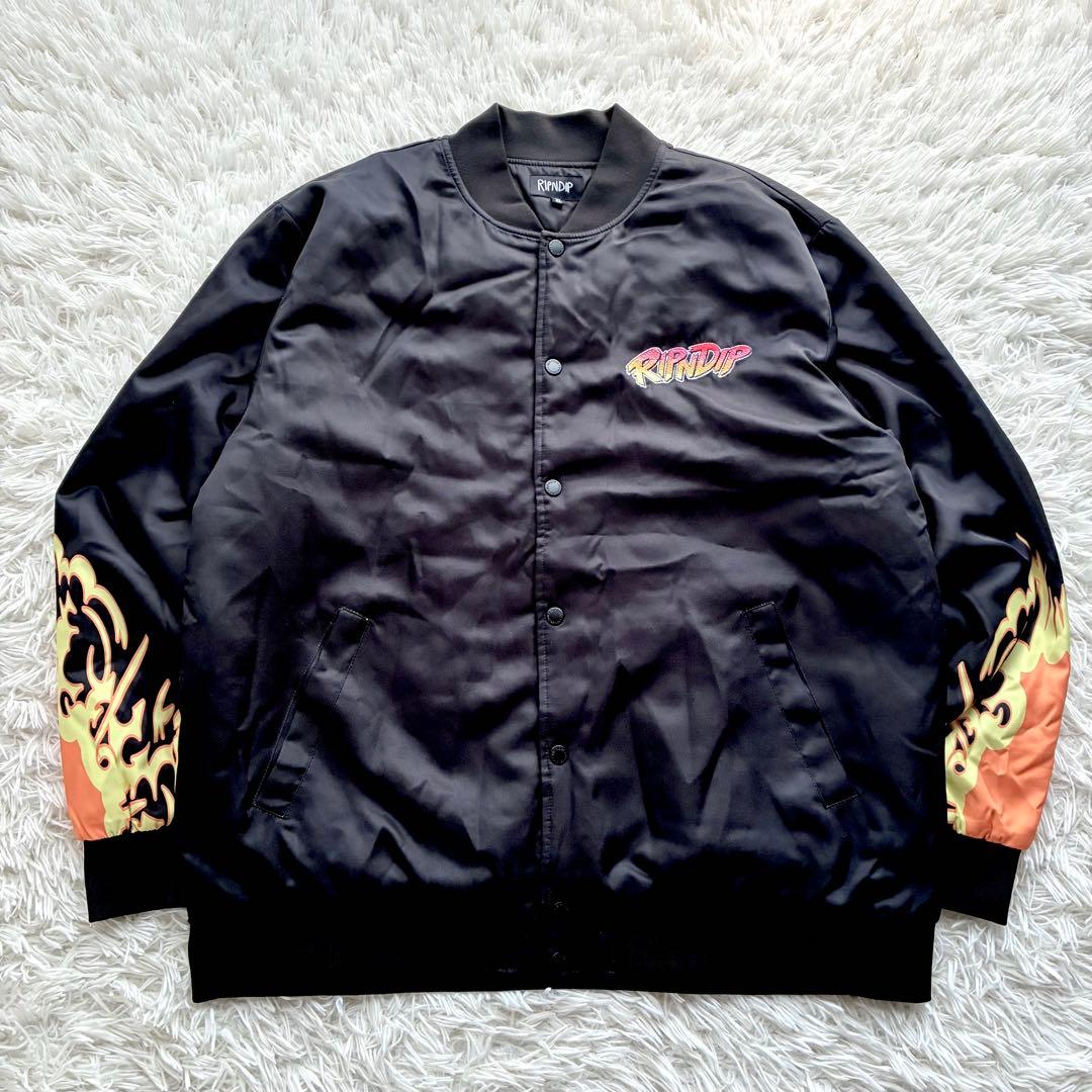 【極美品】RIPNDIP スカジャン ストリートファイター バックプリント XL