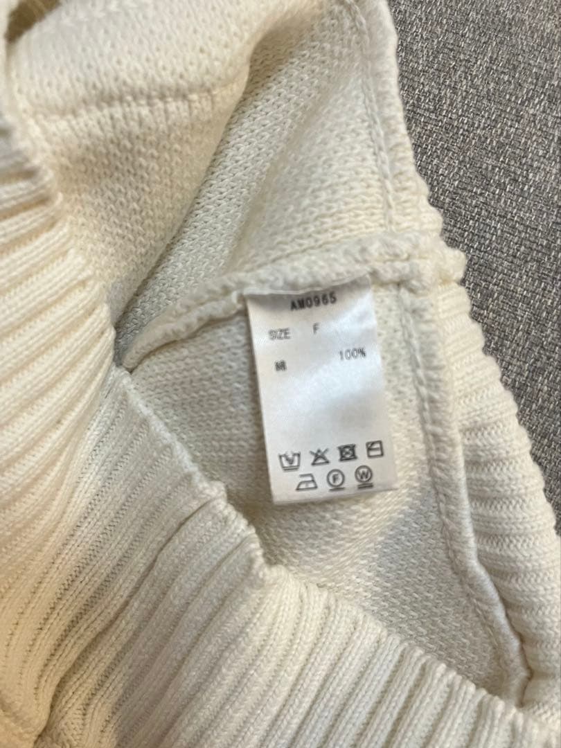 トップス andmary marie knit tops beige