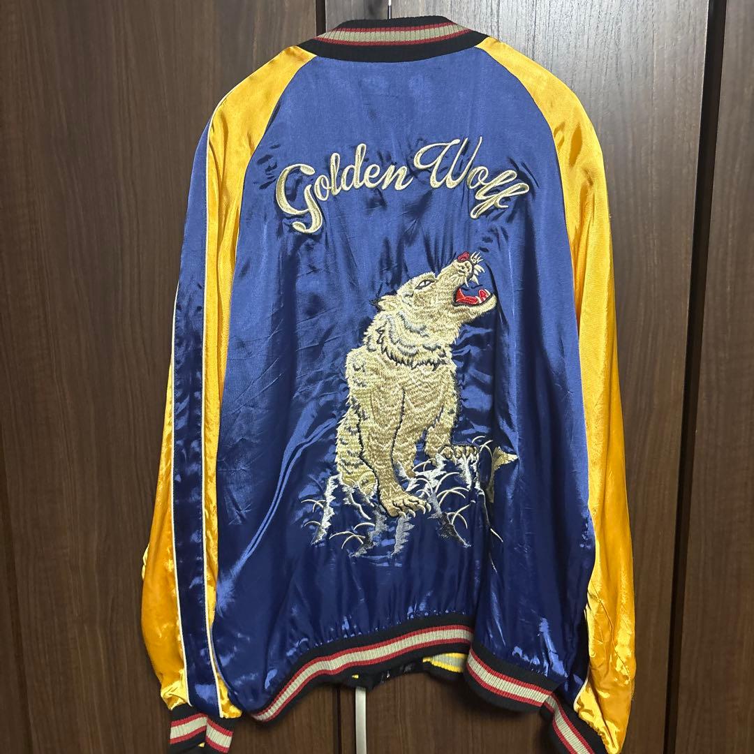 CROWS×WORST スペシャル金狼刺繍 リバーシブルスカジャン
