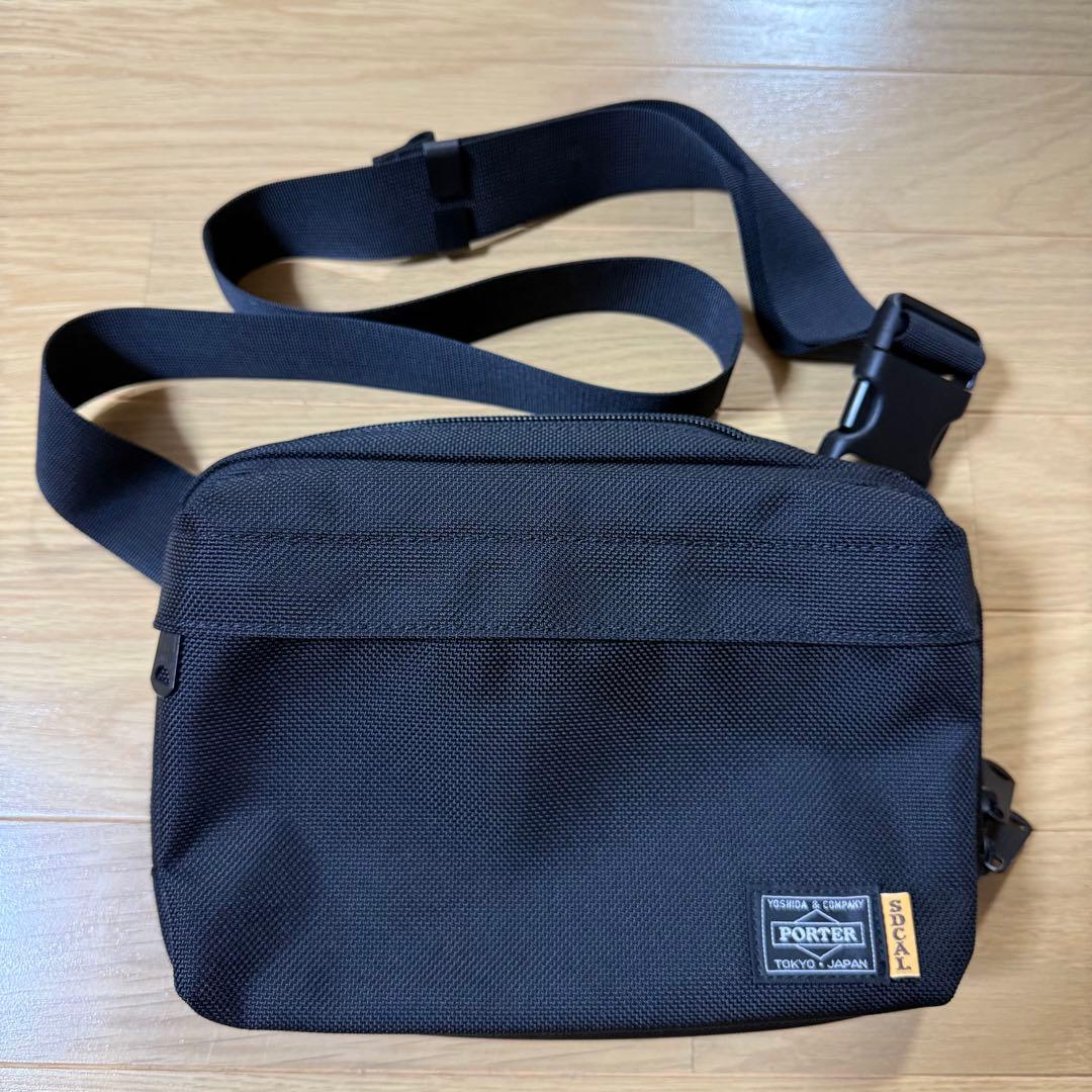 美品✨スタンダードカリフォルニア　ポーター トリップウエストバッグ ブラック