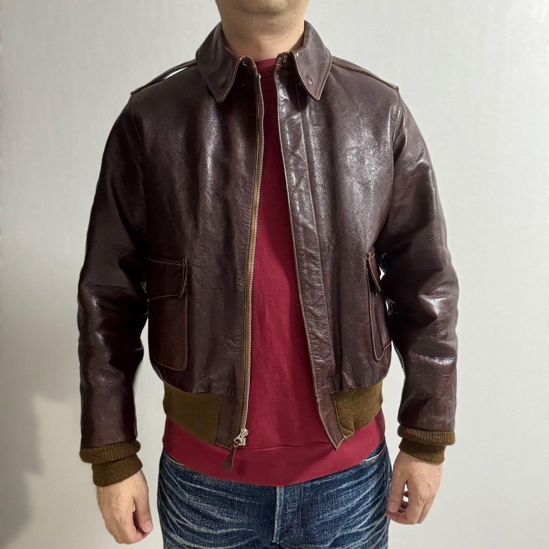 【雰囲気抜群】バズリクソンズ A-2 ⚪️BR80253⚪️ラフウェア⚪️サイズ40