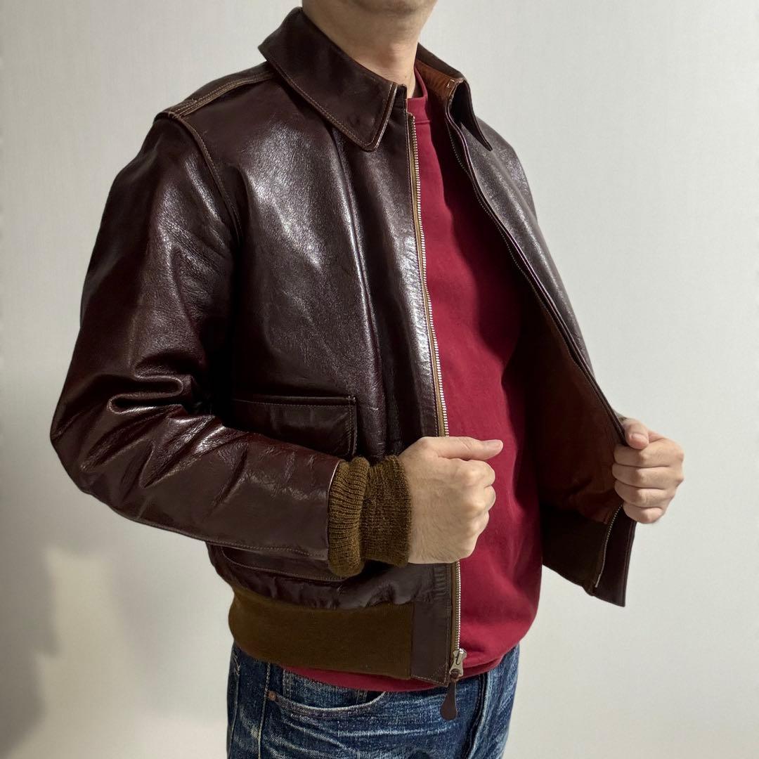 【雰囲気抜群】バズリクソンズ A-2 ⚪️BR80253⚪️ラフウェア⚪️サイズ40