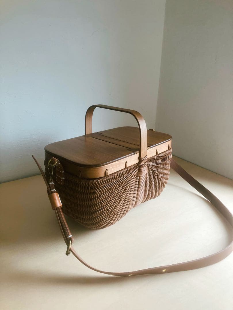 Lさま専用　新品ワンハンドルMサイズ　ダークブラウン　足付き　ショルダーカスタム