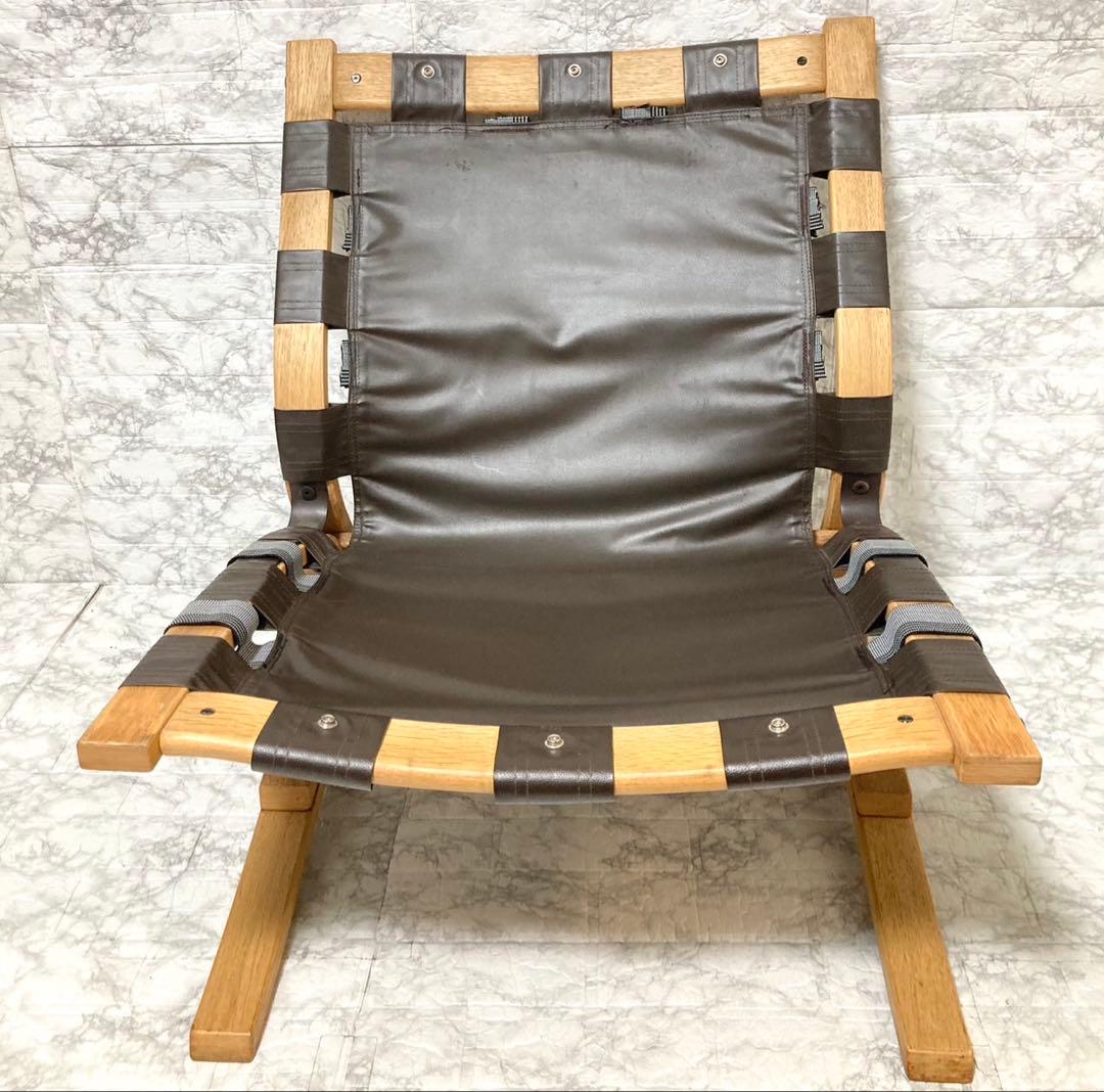 【希少 本革】karimoku domani スカンジナビアン イージーチェア③