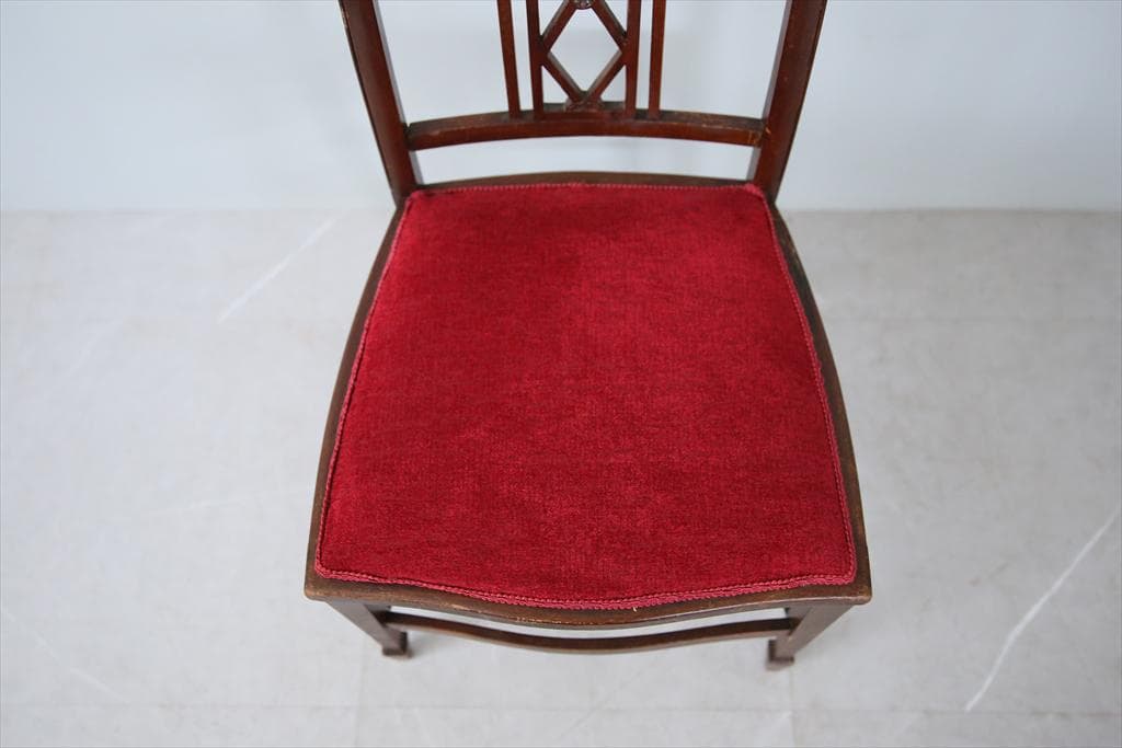 英国アンティーク木製ベッドルームチェア/椅子ダイニングイス/飾り棚88-68-2