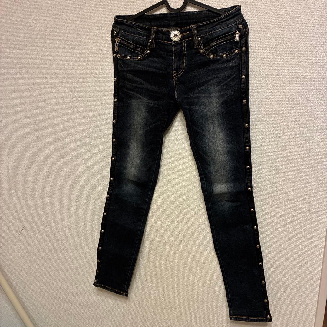 d.i.a. デニム スタッズ レザーライン