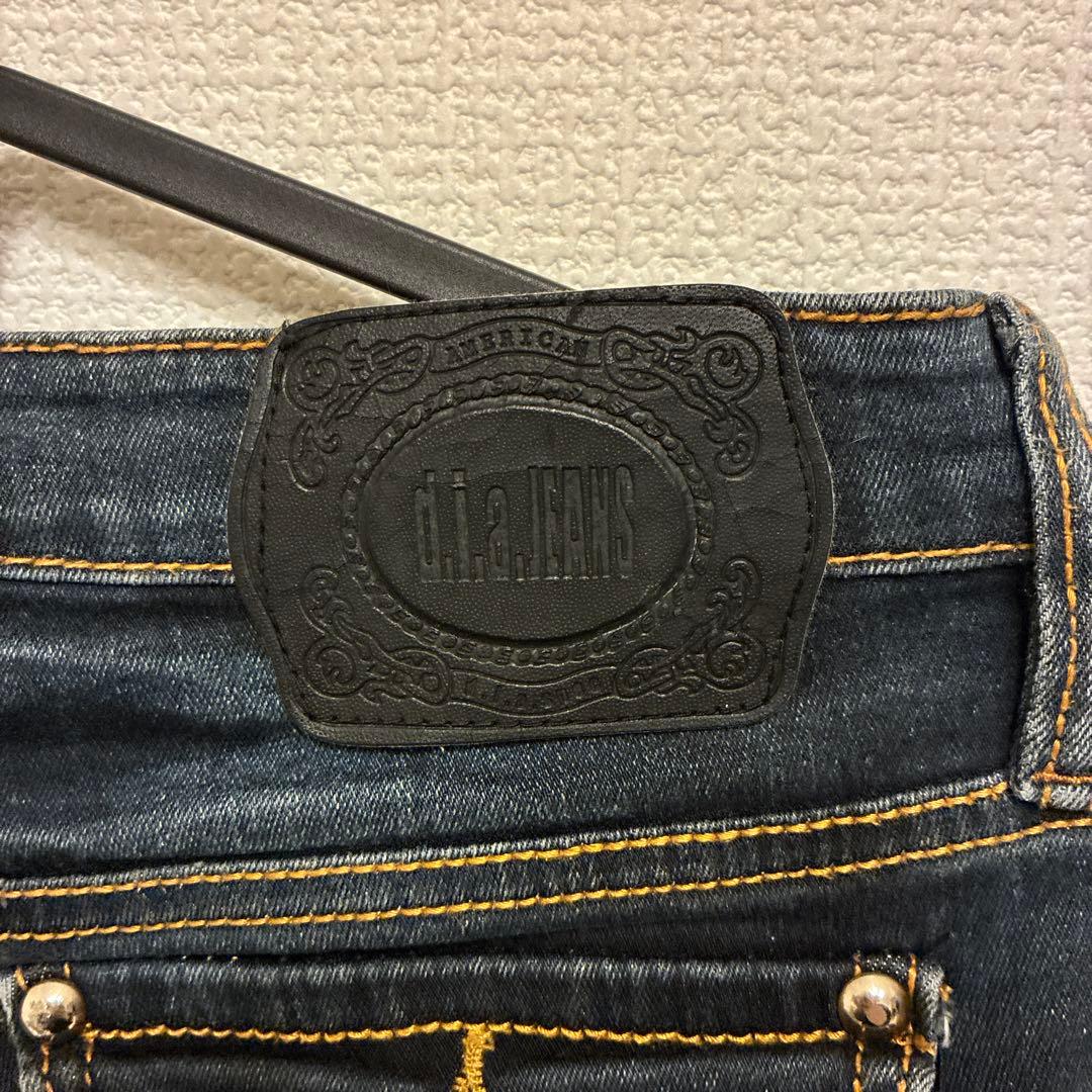 d.i.a. デニム スタッズ レザーライン