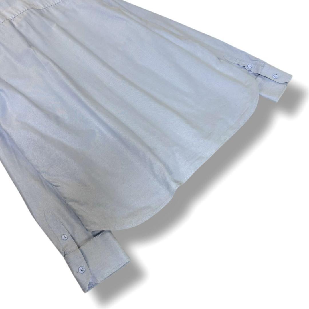 【美品】LOUIS VUITTON 長袖 シャツ 刺繍ブルー XXLイタリア製