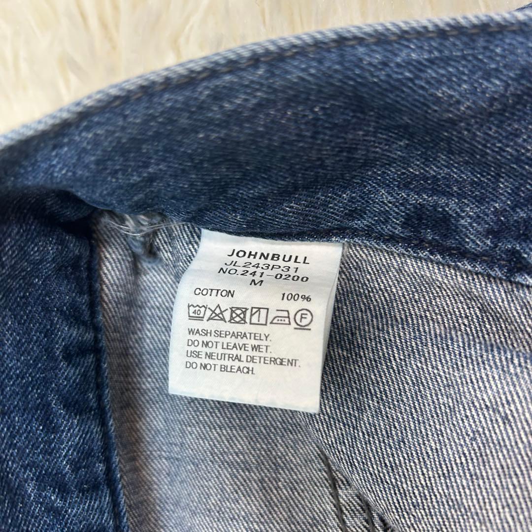 【完売品】Johnbull カーヴィーカーゴデニム　インディゴブルー　M