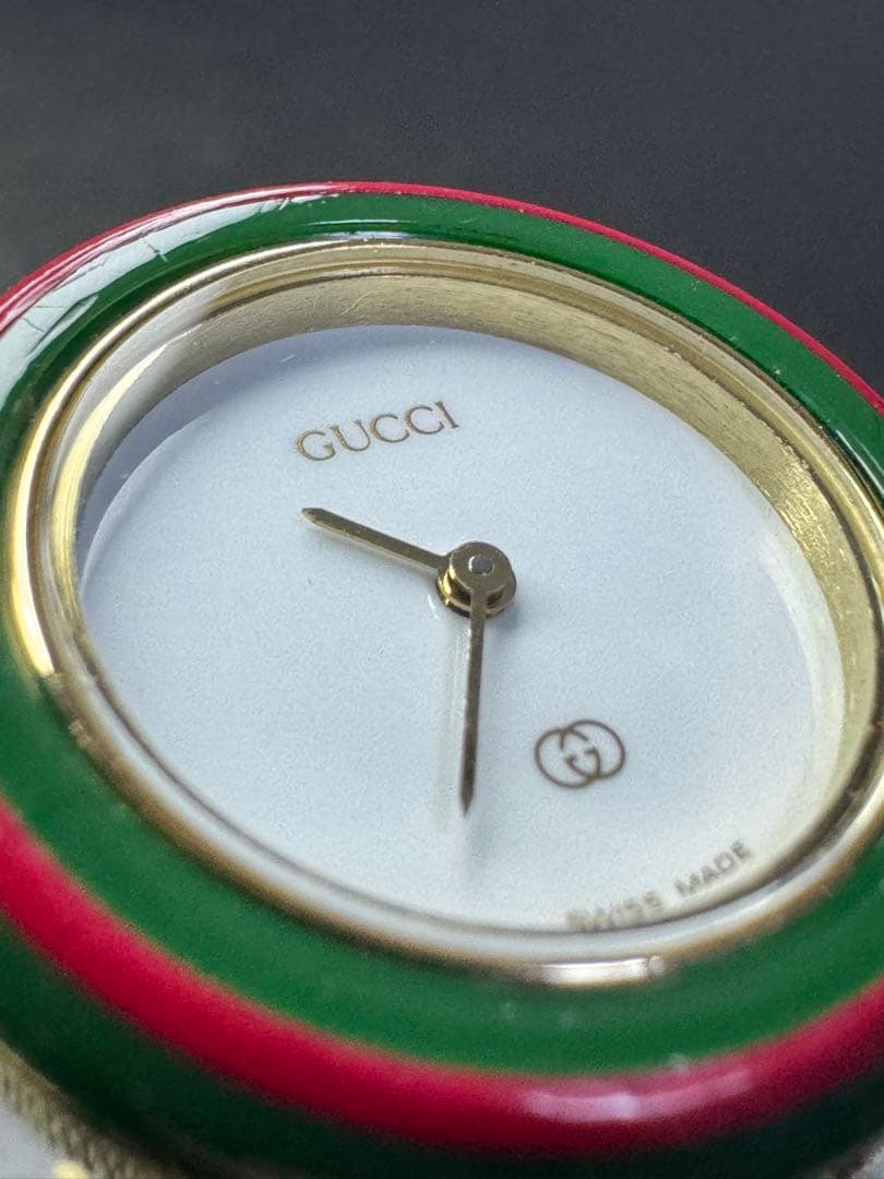 グッチ GUCCI チェンジベゼル 1100-L レディース腕時計